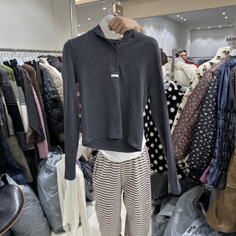 BENE東大門㊣代購女士新品熱賣人氣推薦時尚休閑職業長袖T恤BENE長袖T恤圖色5