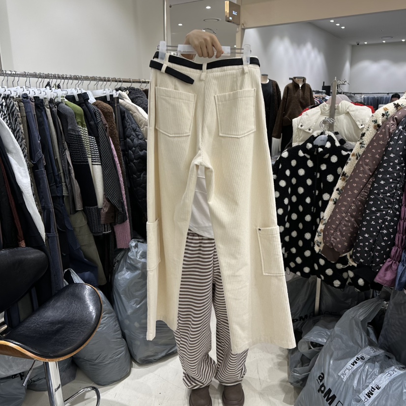 BENE韓國直郵㊣女裝新款休閑時尚真品熱賣推薦休閑褲不含腰帶BENE休閑褲