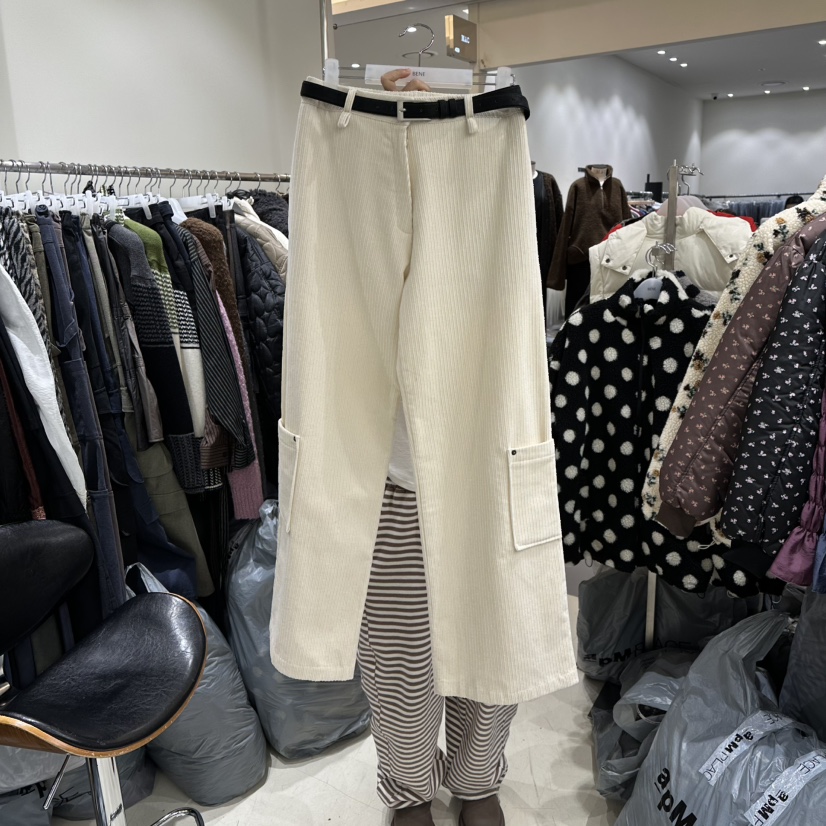 BENE韓國直郵㊣女裝新款休閑時尚真品熱賣推薦休閑褲不含腰帶BENE休閑褲圖色1