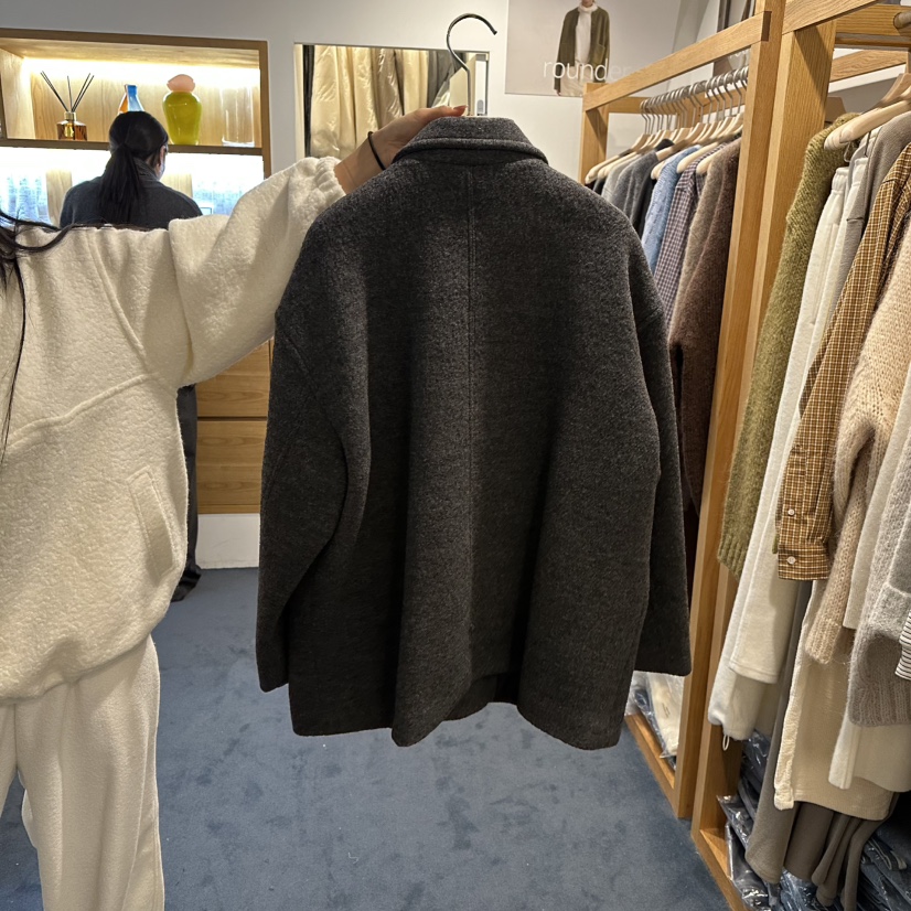 ROUNDER東大門㊣代購女裝新品人氣熱賣真品推薦職業短款大衣ROUNDER短款大衣
