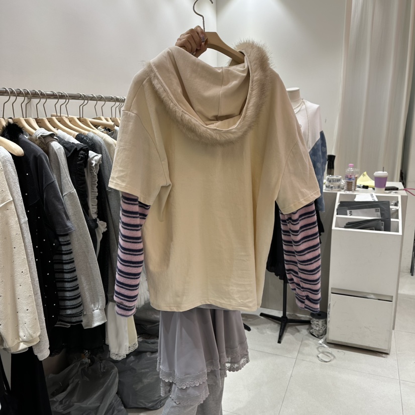 MINI UNNI韓國代購㊣女裝新款職業熱賣時尚休閑真品推薦衛衣MINI UNNI衛衣