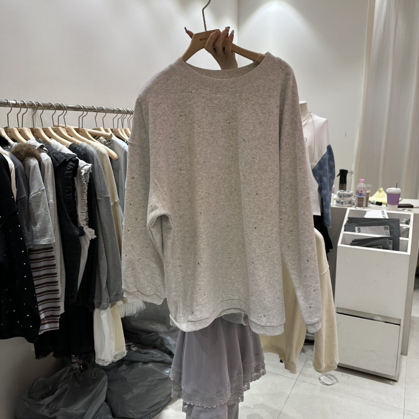 MINI UNNI東大門㊣代購女士新品時尚人氣25秋冬職業推薦衛衣MINI UNNI衛衣圖色2