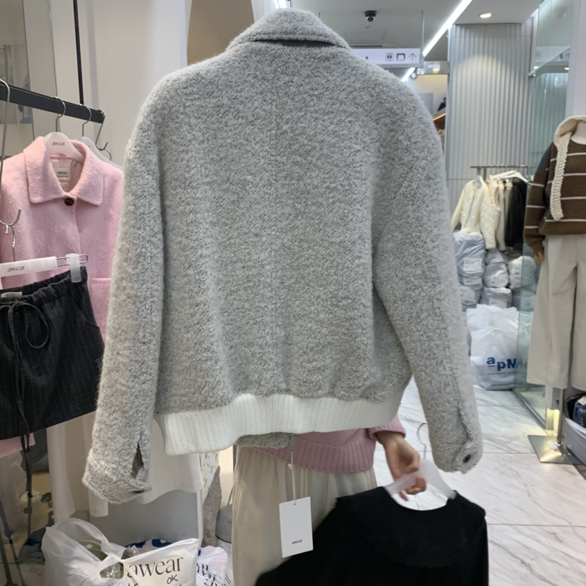 RUMIRU/AWEAR東大門㊣實拍女士新款人氣推薦真品短款大衣羊駝awear/RUMIRU短款大衣