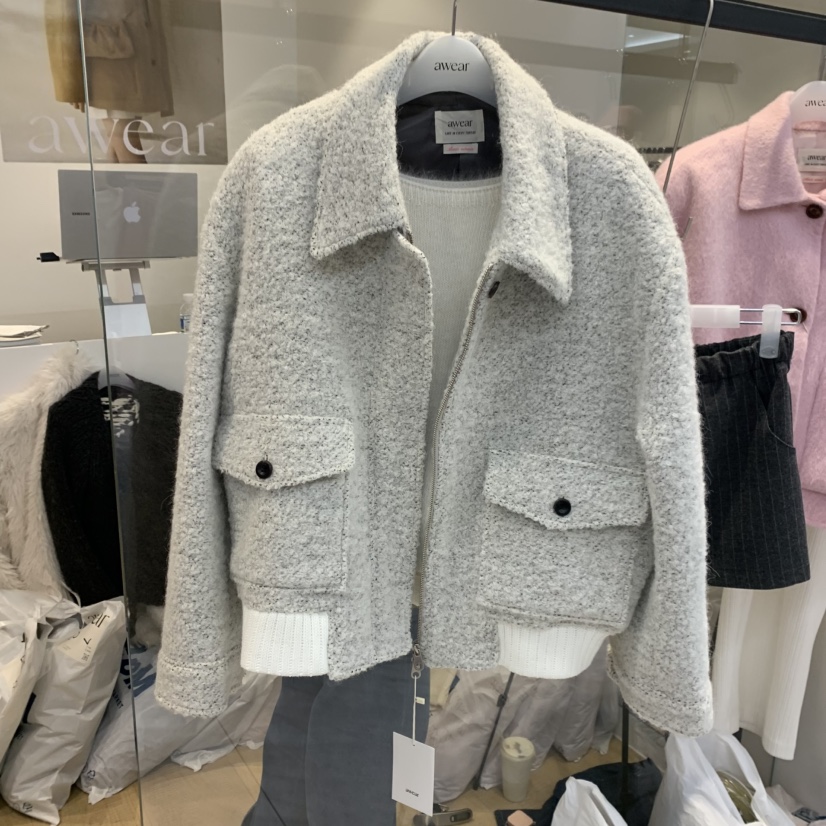 RUMIRU/AWEAR東大門㊣實拍女士新款人氣推薦真品短款大衣羊駝awear/RUMIRU短款大衣圖色1