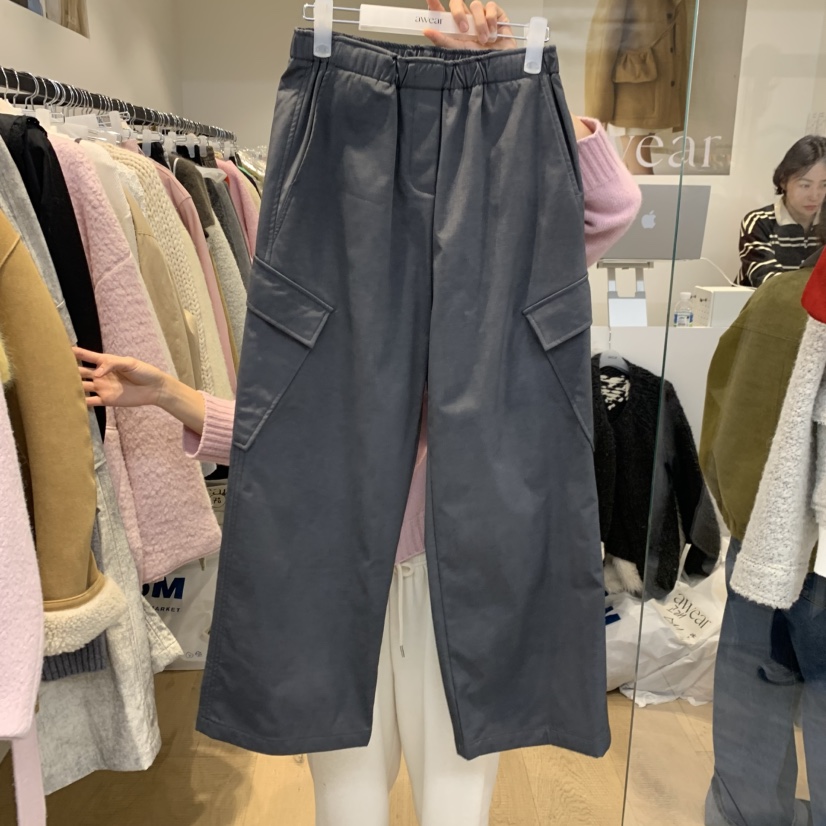 RUMIRU/AWEAR韓國代購㊣女士新款熱賣職業真品人氣休閑褲加絨awear/RUMIRU休閑褲圖色2