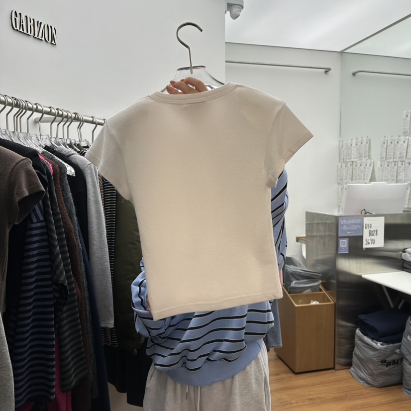 GABIZON韓國直郵㊣女裝新款人氣25秋冬熱賣推薦T恤安哥拉羊毛GABIZONT恤