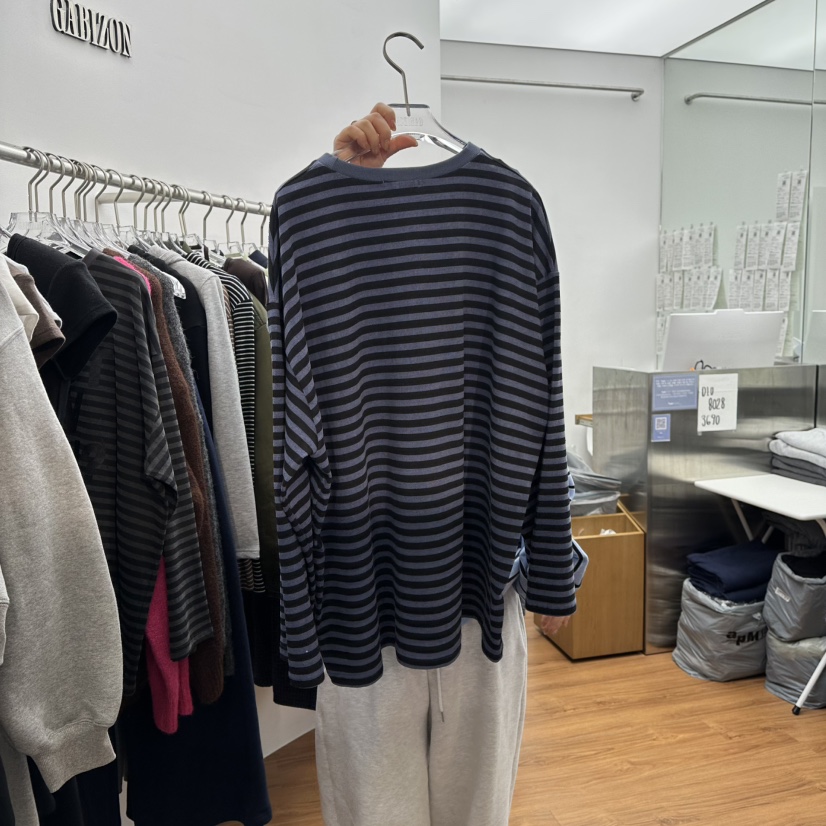 GABIZON韓國代購㊣女裝新品熱賣25秋冬真品推薦休閑長袖T恤GABIZON長袖T恤
