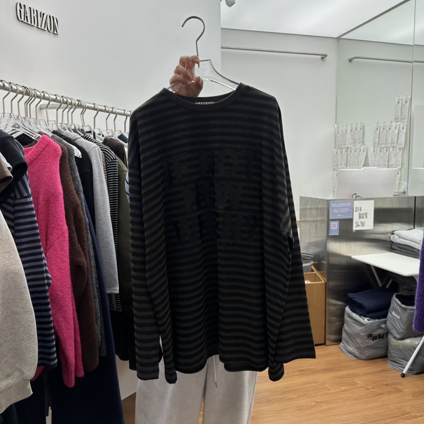 GABIZON韓國代購㊣女裝新品熱賣25秋冬真品推薦休閑長袖T恤GABIZON長袖T恤圖色2