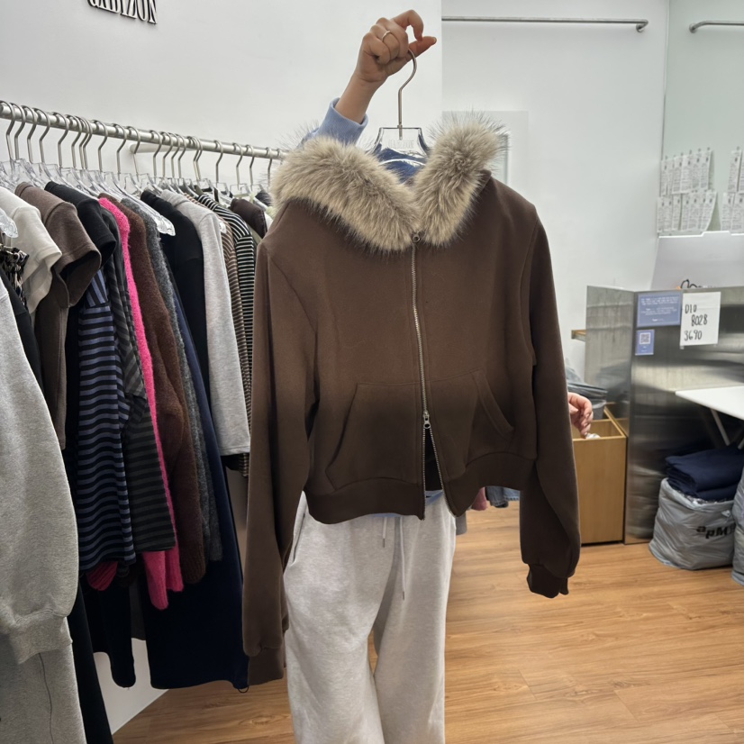 GABIZON東大門㊣實拍女士新品熱賣休閑時尚真品夾克連帽拉鏈衫GABIZON夾克圖色2