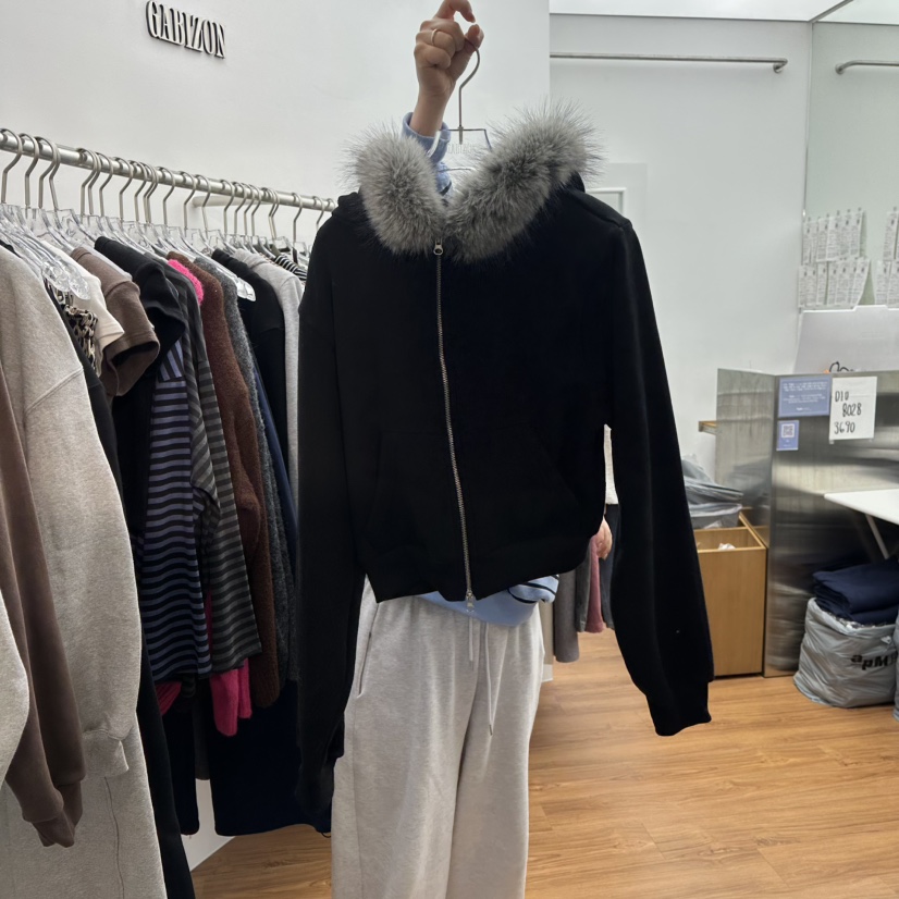 GABIZON東大門㊣實拍女士新品熱賣休閑時尚真品夾克連帽拉鏈衫GABIZON夾克圖色3