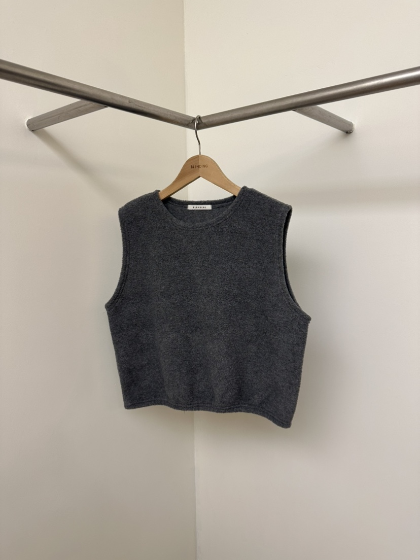 BLENDING-p韓國直郵㊣女士新款人氣真品休閑熱賣25秋冬馬甲抓絨BLENDING-p馬甲圖色2