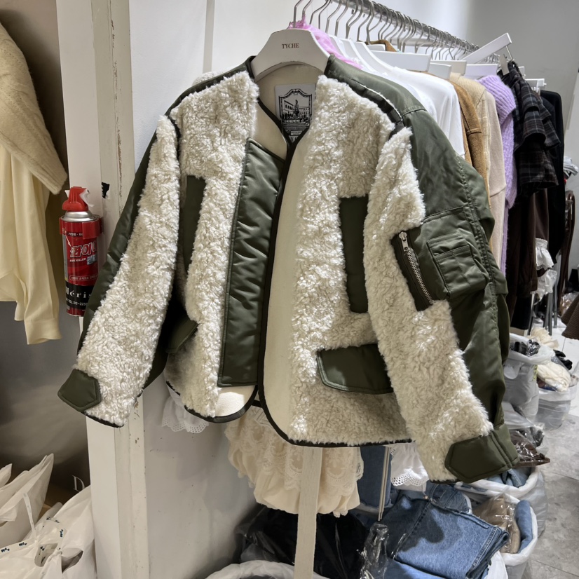TYCHE東大門㊣代購女裝新品25秋冬推薦人氣時尚休閑夾克抓絨TYCHE夾克圖色2