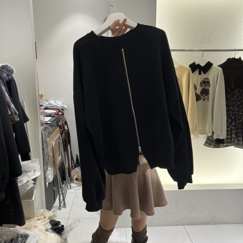 TYCHE韓國代購㊣女裝新款熱賣休閑人氣推薦真品職業衛衣加絨TYCHE衛衣