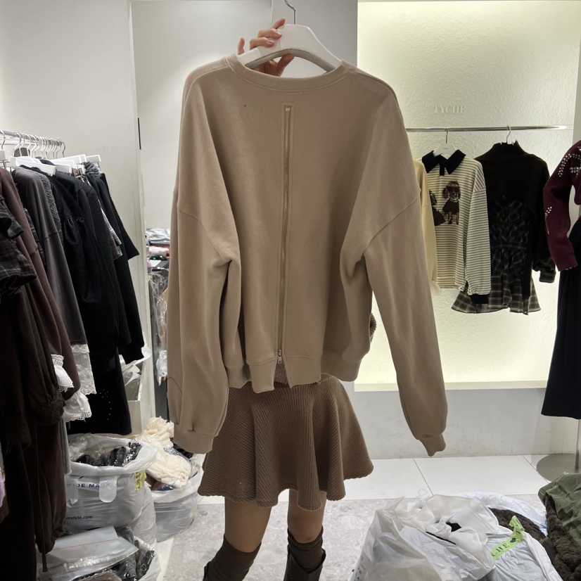 TYCHE韓國代購㊣女裝新款熱賣休閑人氣推薦真品職業衛衣加絨TYCHE衛衣