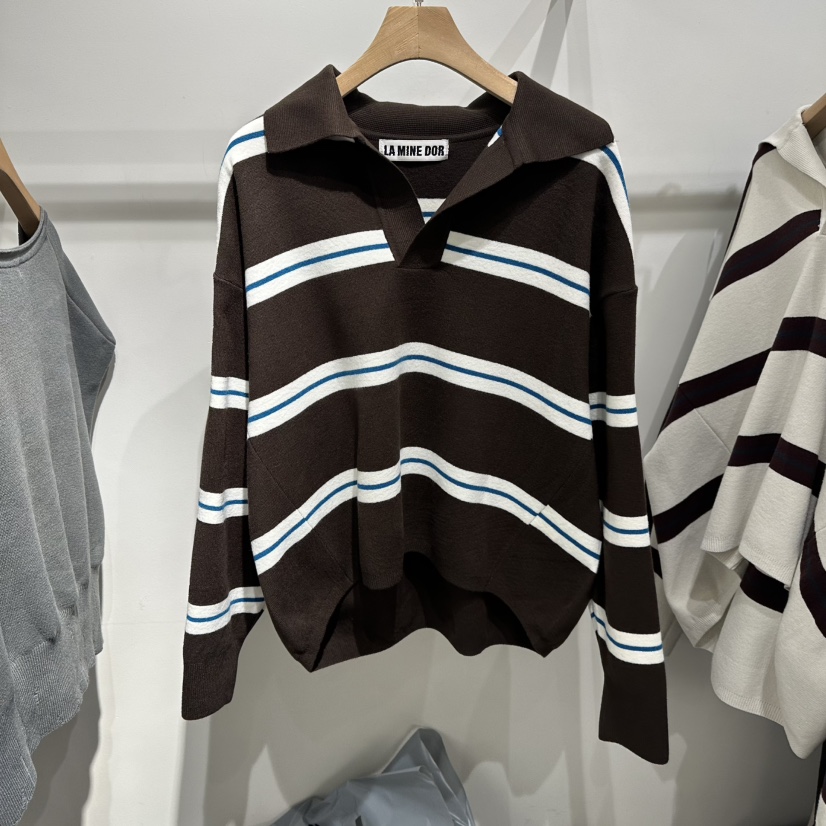 LAMINEDOR韓國直郵㊣女裝新款職業時尚推薦熱賣25秋冬人氣衛衣LA MINE DOR衛衣圖色2