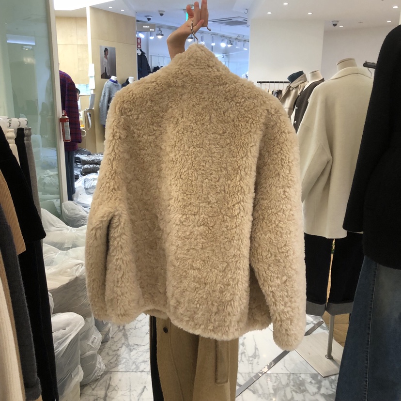 ALMOND東大門㊣代購女士新品熱賣人氣25秋冬推薦職業夾克抓絨ALMOND夾克