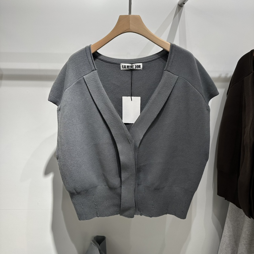 LAMINEDOR東大門㊣實拍女士新品熱賣人氣推薦真品休閑25秋冬馬甲LA MINE DOR馬甲圖色2