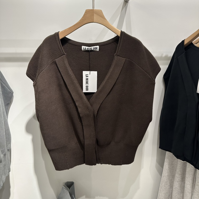 LAMINEDOR東大門㊣實拍女士新品熱賣人氣推薦真品休閑25秋冬馬甲LA MINE DOR馬甲圖色3