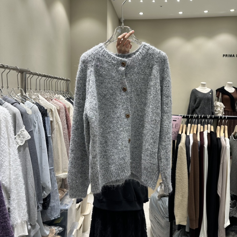 PRIMA LUCE東大門㊣代購女士新品推薦25秋冬真品針織衫開衫CHARLOTTE針織衫圖色3