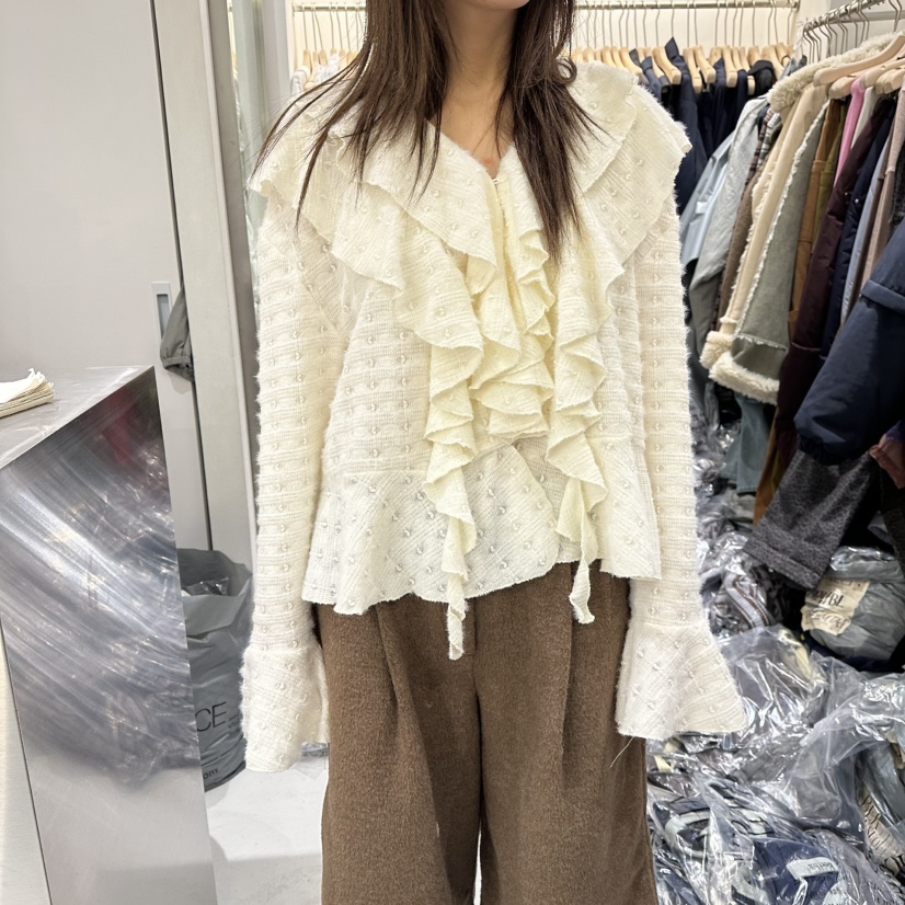 BERTHA東大門㊣代購女士新品人氣職業25秋冬襯衫蕾絲衫皮草BERTHA襯衫/蕾絲衫圖色1