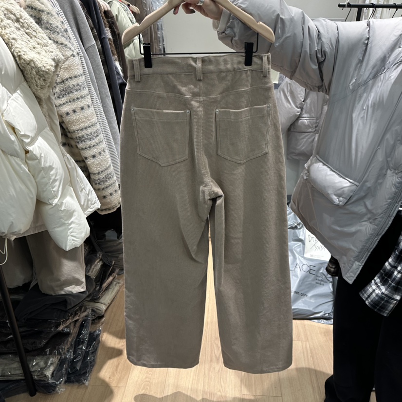 ORE-P東大門㊣代購女裝新款休閑時尚熱賣25秋冬休閑褲燈芯絨ORE休閑褲