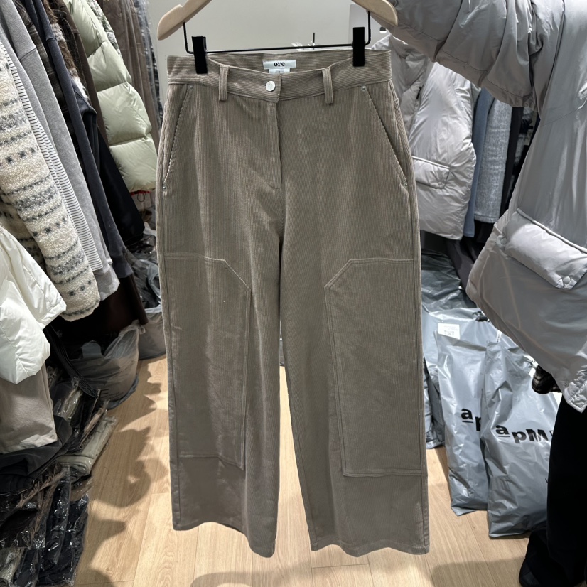 ORE-P東大門㊣代購女裝新款休閑時尚熱賣25秋冬休閑褲燈芯絨ORE休閑褲圖色1