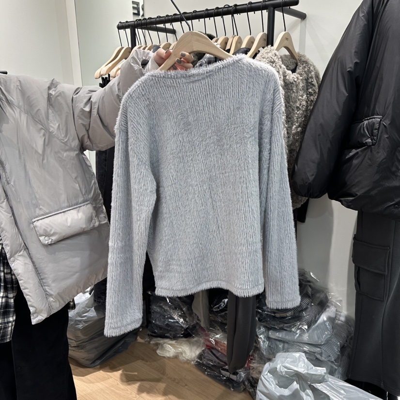 ORE-P東大門㊣代購女裝新品職業休閑人氣針織衫不含腰帶V領ORE針織衫