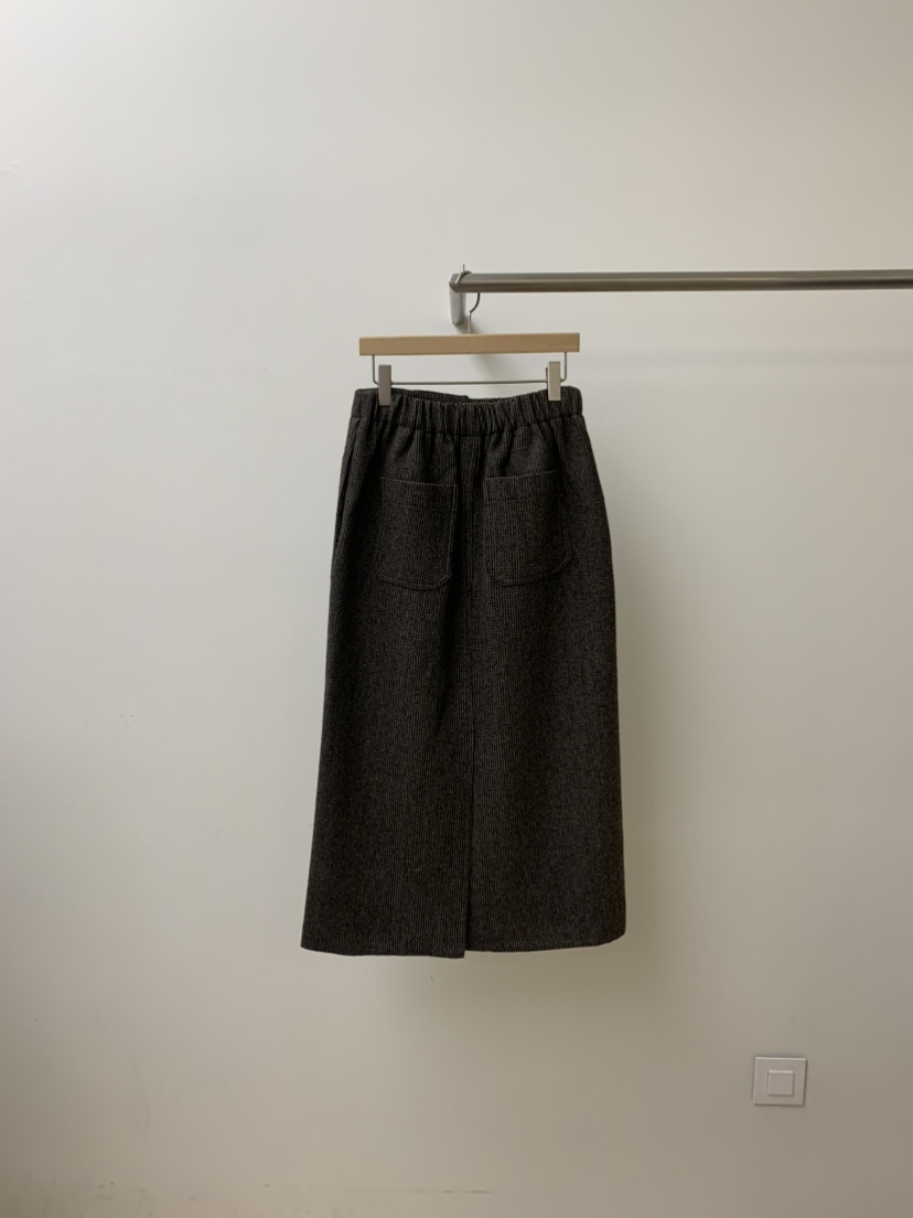 BLENDING-p東大門㊣實拍女裝新品熱賣真品人氣休閑長裙羊毛BLENDING-p長裙