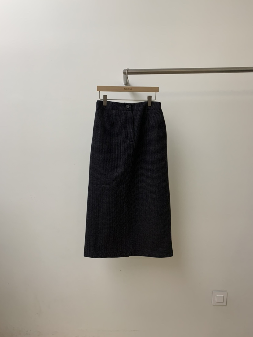 BLENDING-p東大門㊣實拍女裝新品熱賣真品人氣休閑長裙羊毛BLENDING-p長裙圖色1