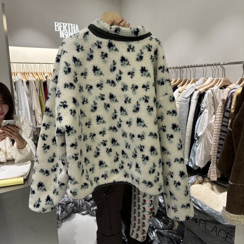 BERTHA東大門㊣代購女士新款推薦人氣真品職業熱賣時尚夾克絨BERTHA夾克