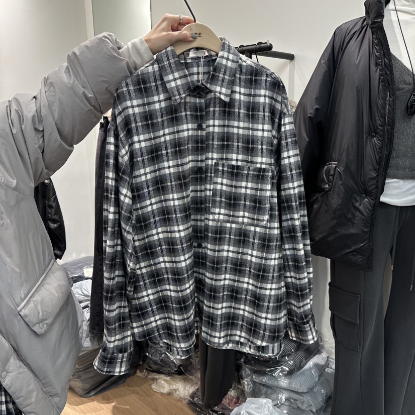 ORE-P東大門㊣代購女士新款時尚職業推薦休閑真品襯衫蕾絲衫ORE襯衫/蕾絲衫圖色1