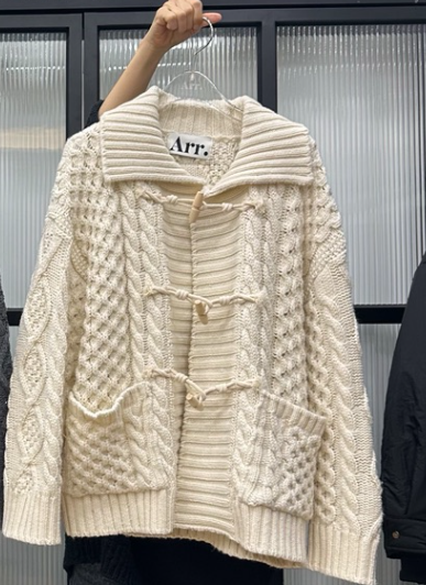 ARR東大門㊣實拍女士新品熱賣休閑25秋冬時尚職業人氣毛衣開衫ARR毛衣圖色2