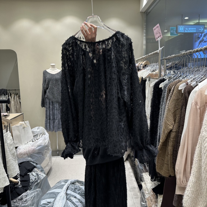 PRIMA LUCE東大門㊣直郵女裝新品休閑時尚職業熱賣襯衫蕾絲衫CHARLOTTE襯衫/蕾絲衫