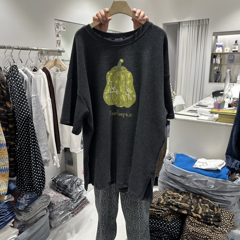 COMBO韓國代購㊣女士新款職業25秋冬真品休閑人氣熱賣推薦T恤COM_BOT恤圖色3