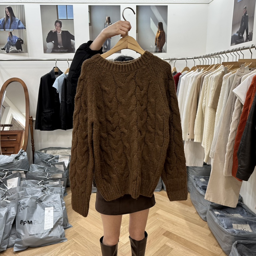 NOWHERE東大門㊣直郵女裝新款熱賣推薦25秋冬真品休閑針織衫NOWHERE針織衫圖色3