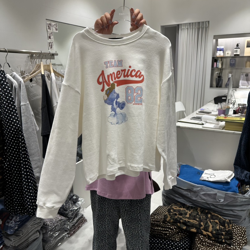 COMBO東大門㊣代購女裝新款時尚真品人氣熱賣25秋冬長袖T恤COM_BO長袖T恤圖色1