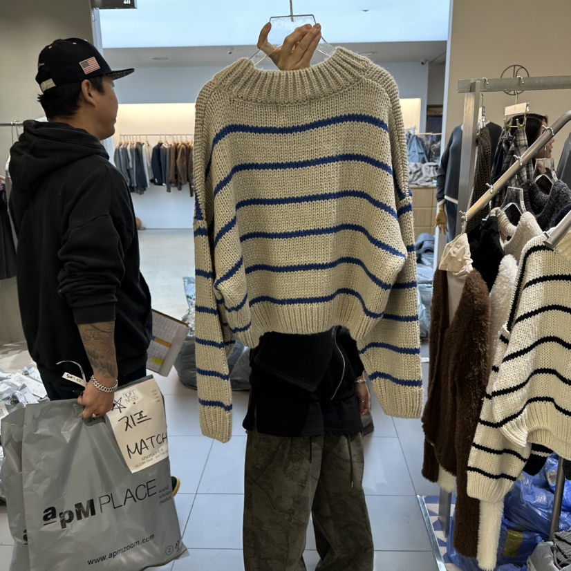 AMOUR韓國直郵㊣女裝新品時尚職業休閑熱賣人氣推薦25秋冬毛衣AMOUR毛衣