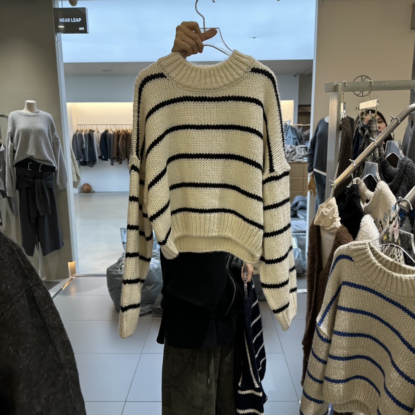 AMOUR韓國直郵㊣女裝新品時尚職業休閑熱賣人氣推薦25秋冬毛衣AMOUR毛衣圖色2