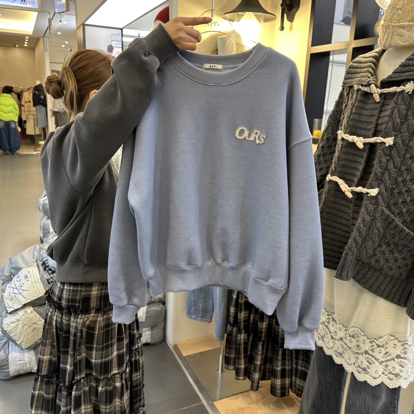 ARR東大門㊣代購女裝新款休閑人氣熱賣真品25秋冬時尚推薦衛衣ARR衛衣圖色1