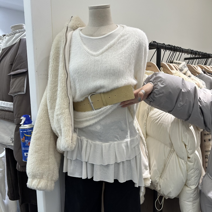 ORE-P韓國代購㊣女士新款人氣休閑真品時尚熱賣長袖T恤羊毛ORE長袖T恤圖色2