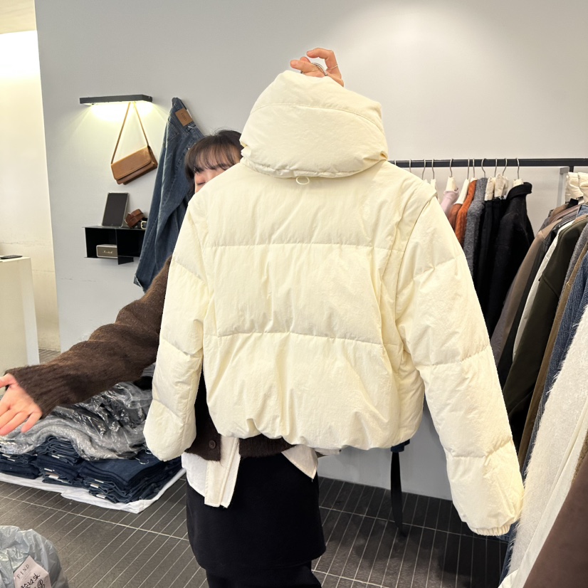 FIND-P韓國代購㊣女裝新品25秋冬職業熱賣短款羽絨服可拆卸FIND-P短款羽絨服