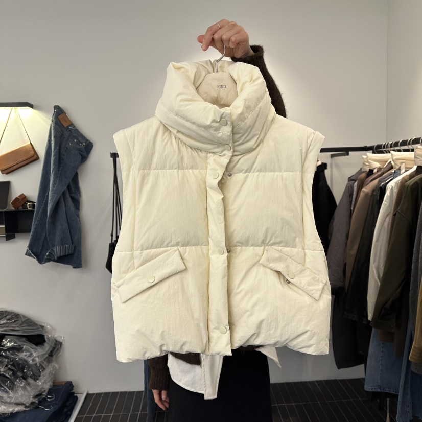 FIND-P韓國代購㊣女裝新品25秋冬職業熱賣短款羽絨服可拆卸FIND-P短款羽絨服