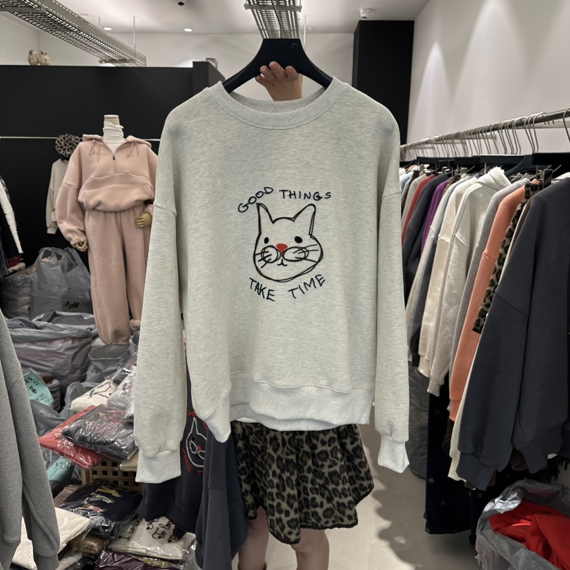 A.CES韓國直郵㊣女士新品推薦25秋冬人氣時尚真品職業衛衣A.CES衛衣圖色3