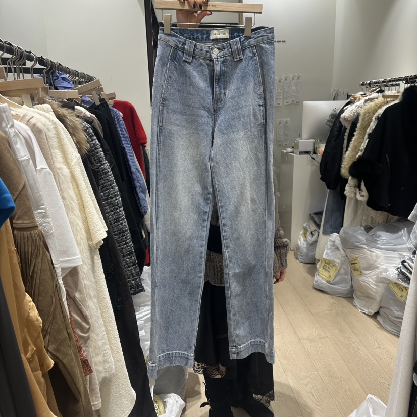 THEMORYPARK東大門㊣直郵女裝新品真品25秋冬休閑熱賣牛仔褲THE MORY PARK牛仔褲圖色1