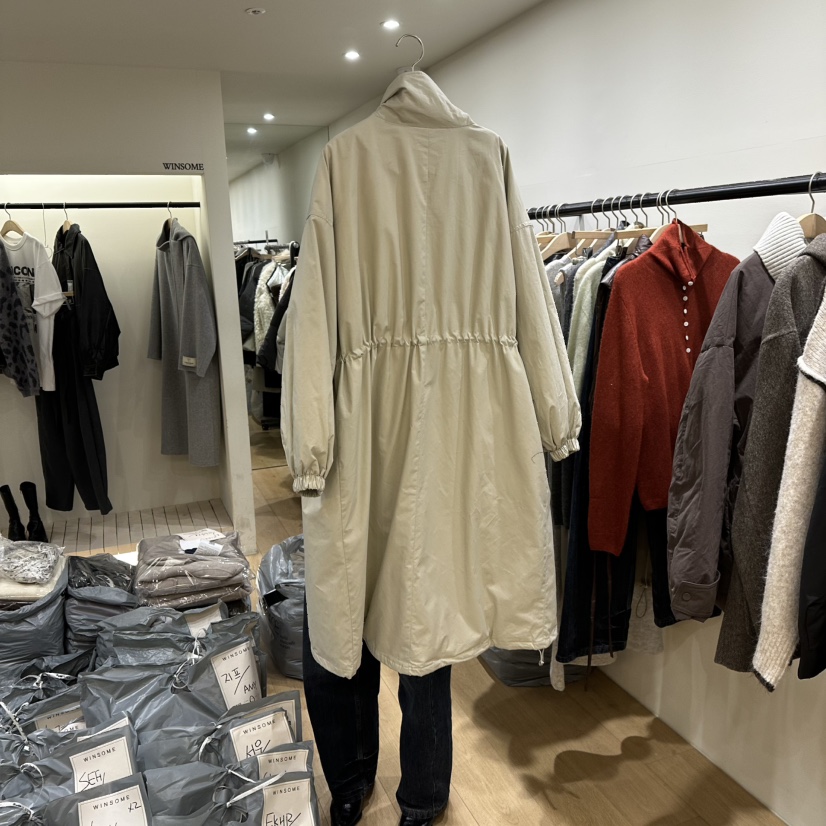 WINSOME東大門㊣代購女裝新品人氣職業真品休閑推薦長款風衣鵝WINSOME長款風衣