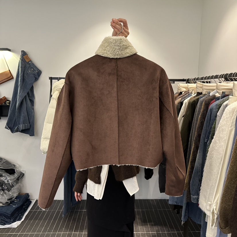 FIND-P韓國直郵㊣女士新款25秋冬時尚推薦熱賣人氣夾克兩面穿FIND-P夾克