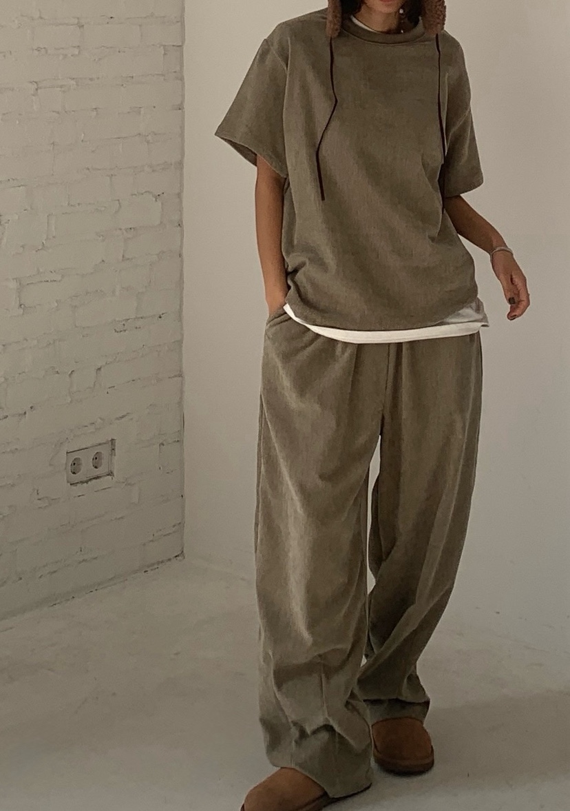 PARIS MATCH東大門㊣代購女裝新款25秋冬休閑時尚T恤不含內搭PARIS MATCHT恤圖色1