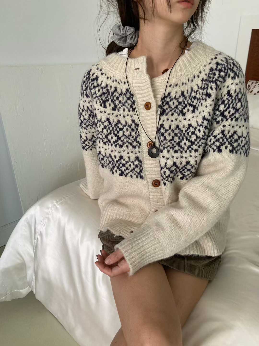 ANNIV-D東大門㊣直郵女裝新品休閑時尚職業25秋冬真品針織衫ANNIV-D針織衫圖色2