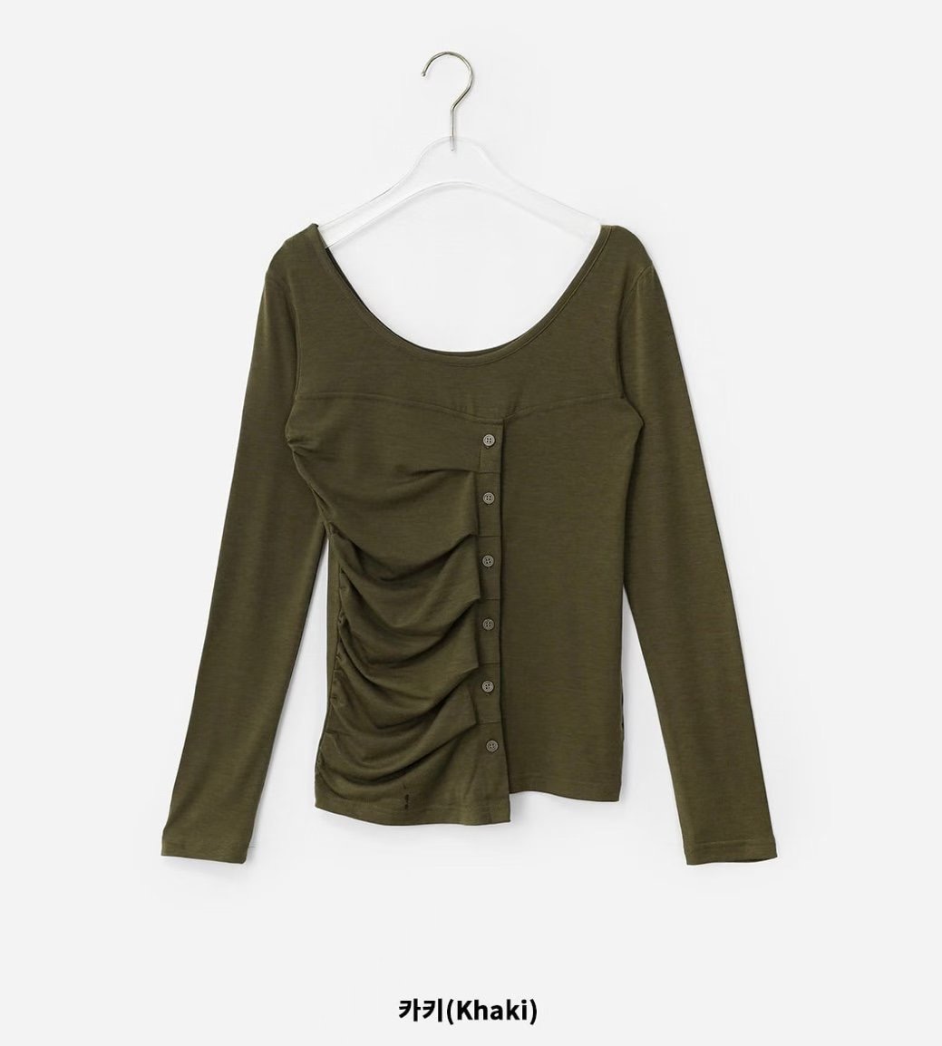 UGIPAL東大門㊣直郵女士新品職業推薦人氣真品25秋冬長袖T恤UGIPAL長袖T恤圖色1