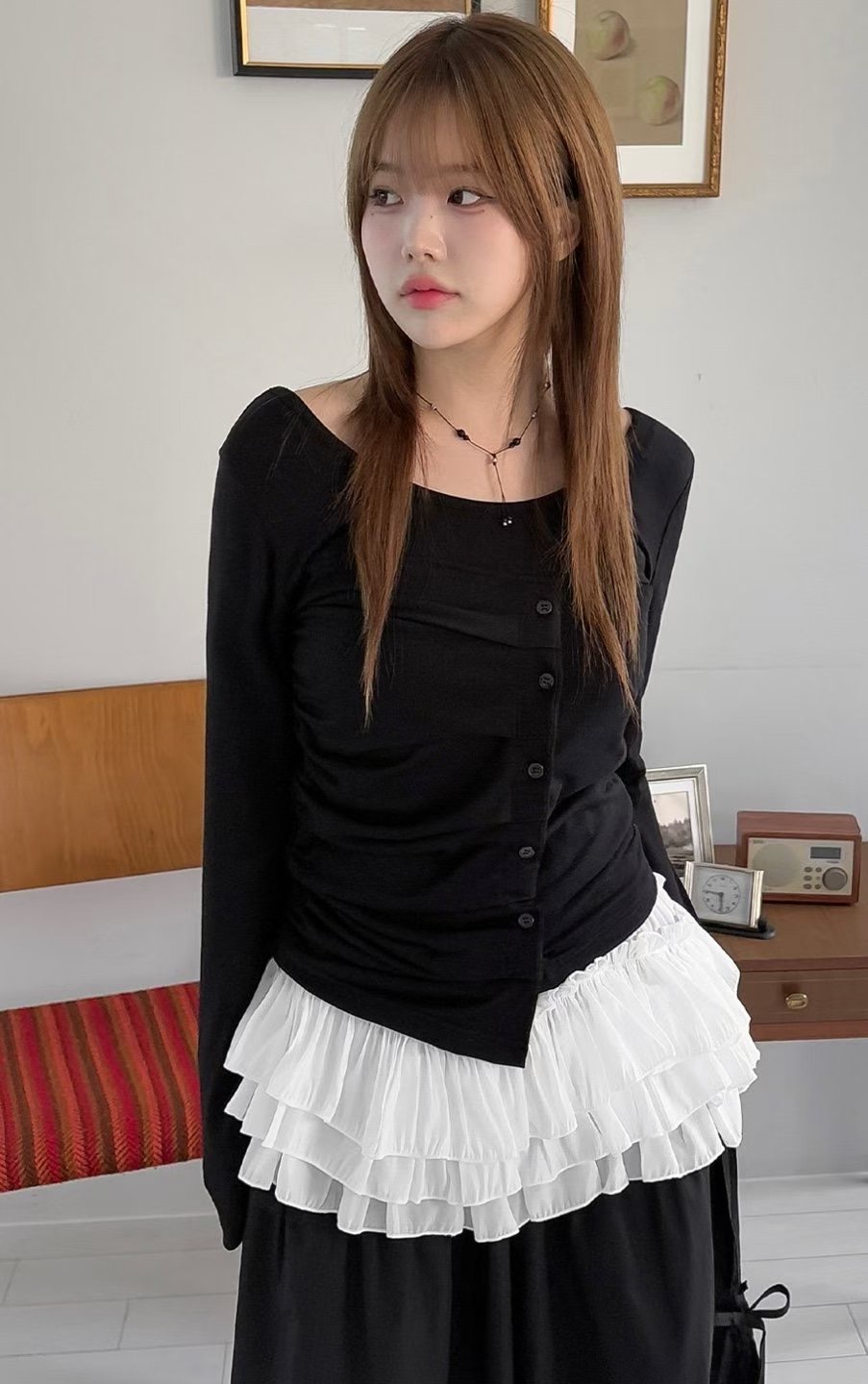 UGIPAL東大門㊣直郵女士新品職業推薦人氣真品25秋冬長袖T恤UGIPAL長袖T恤圖色5